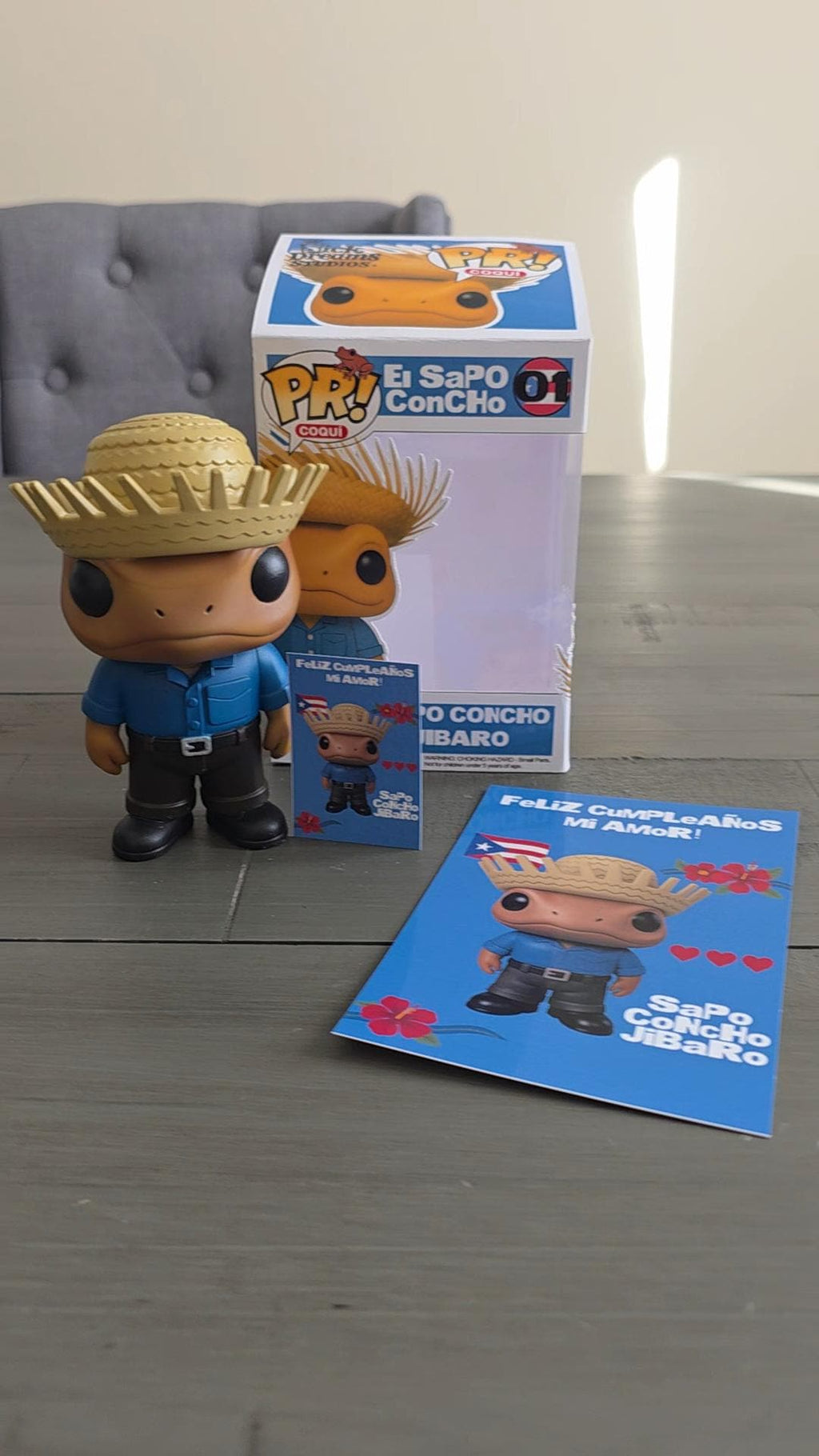 Sapo Concho Jibaro La Residencia Puerto Rico Custom Funko POP! Collectible Figure | 5 Inch ABS Resin | Limited Edition Handmade Toy