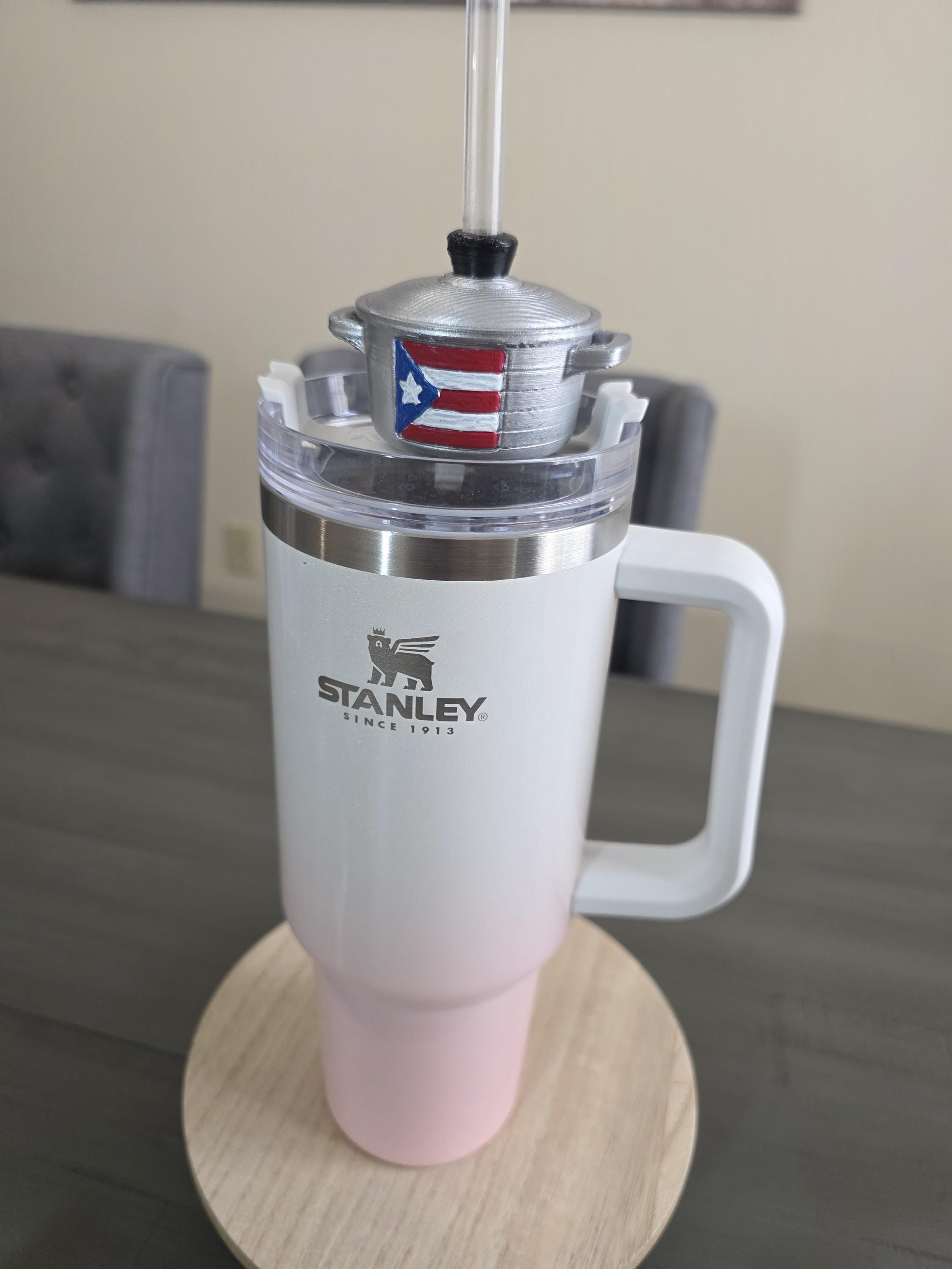 Puerto Rico Caldero 3D Straw Toppers