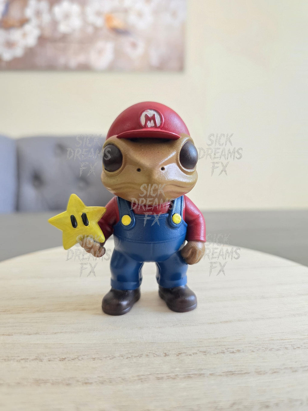 Coquí Mario Bros. Style | 3.25” Resin Puerto Rican Frog Figure | 3D Printed & Hand-Painted Collectible