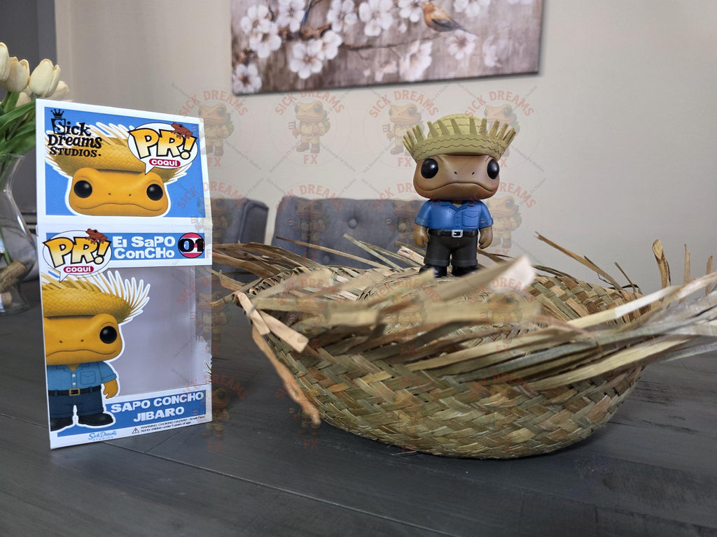 Sapo Concho Jibaro La Residencia Puerto Rico Custom Funko POP! Collectible Figure | 5 Inch ABS Resin | Limited Edition Handmade Toy