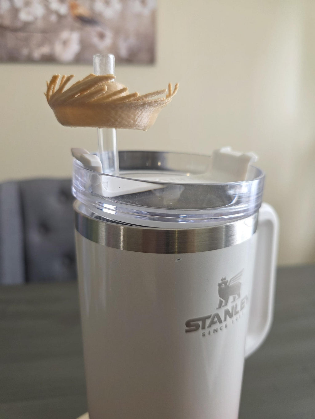 Puerto Rico Pava 3D Straw Charm