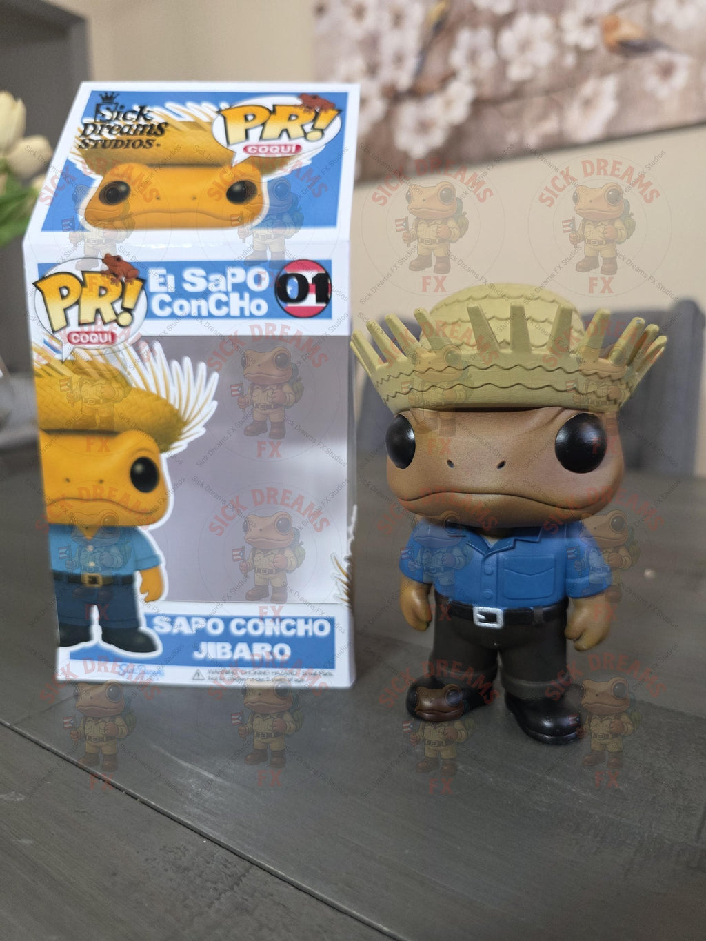 Sapo Concho Jibaro La Residencia Puerto Rico Custom Funko POP! Collectible Figure | 5 Inch ABS Resin | Limited Edition Handmade Toy