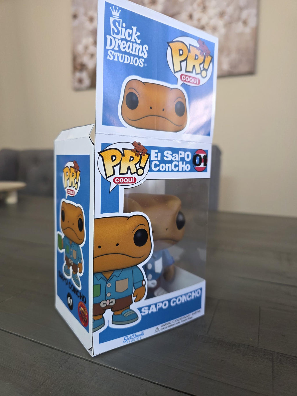 Sapo Concho La Residencia Puerto Rico Custom Funko POP! Collectible Figure | 4 Inch ABS Resin | Limited Edition Handmade Toy