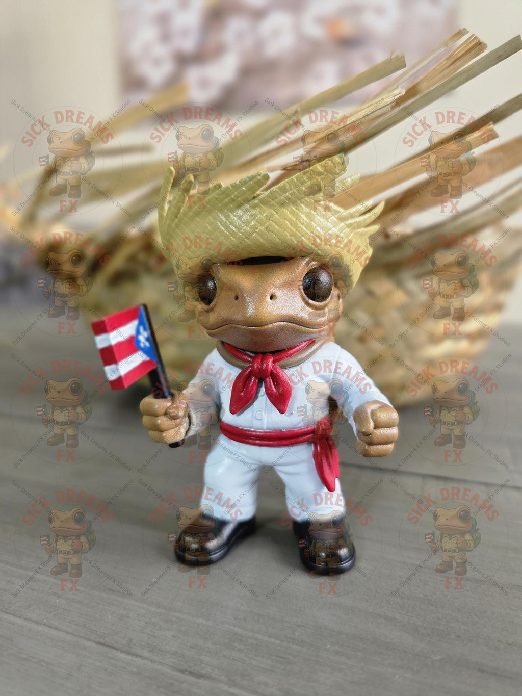 Coquí Jibarito Figurine | 3.25” ABS Resin | Puerto Rico Collectible with Traditional Pava | Authentic Jibarito From Puerto Rico Bad Bunny PR