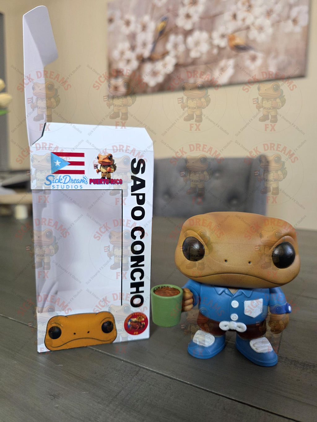 Sapo Concho La Residencia Puerto Rico Custom Funko POP! Collectible Figure | 4 Inch ABS Resin | Limited Edition Handmade Toy