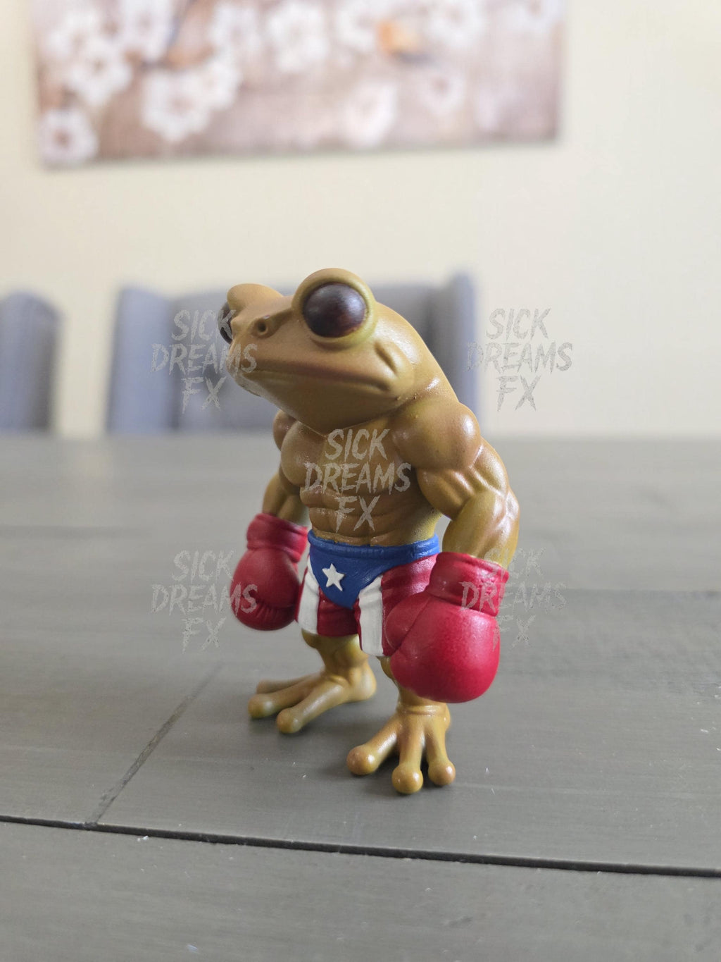 Coquí Boxeador | 3.15” Puerto Rican Boxer Figurine | ABS Resin Hand-Painted Collectible | Tito Trinidad Tribute | Bad Bunny Sapo Concho