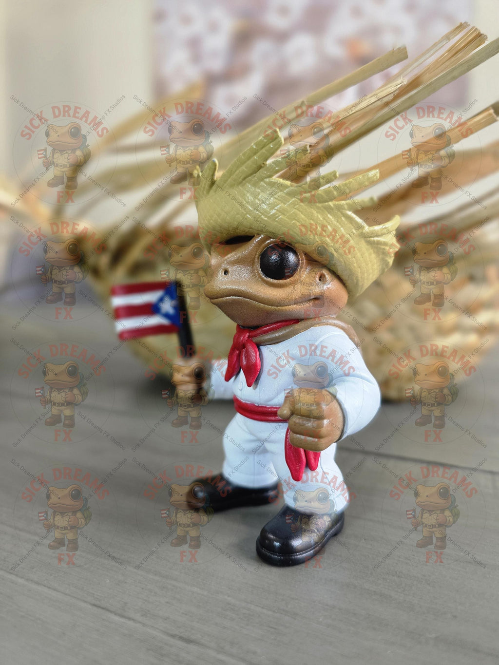 Coquí Jibarito Figurine | 3.25” ABS Resin | Puerto Rico Collectible with Traditional Pava | Authentic Jibarito From Puerto Rico Bad Bunny PR