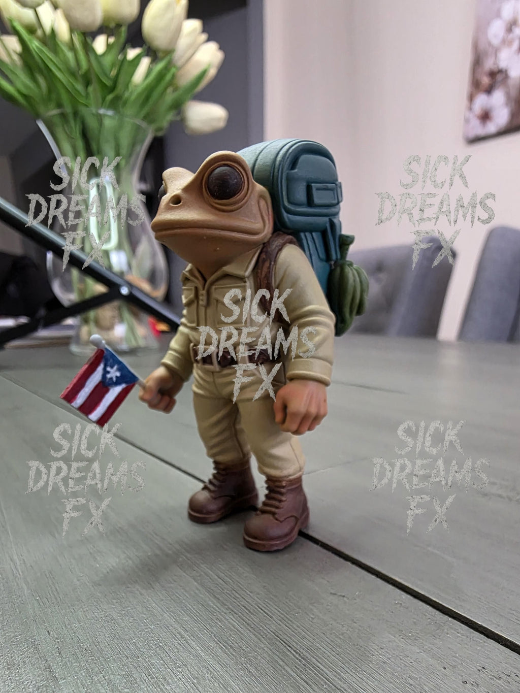 Bad Bunny Inspired Sapo Concho 3D Printed Resin Frog Action Figure | Boricua Gift | Urban Art Toy Gift | Puerto Rico Coqui Frog Collectible