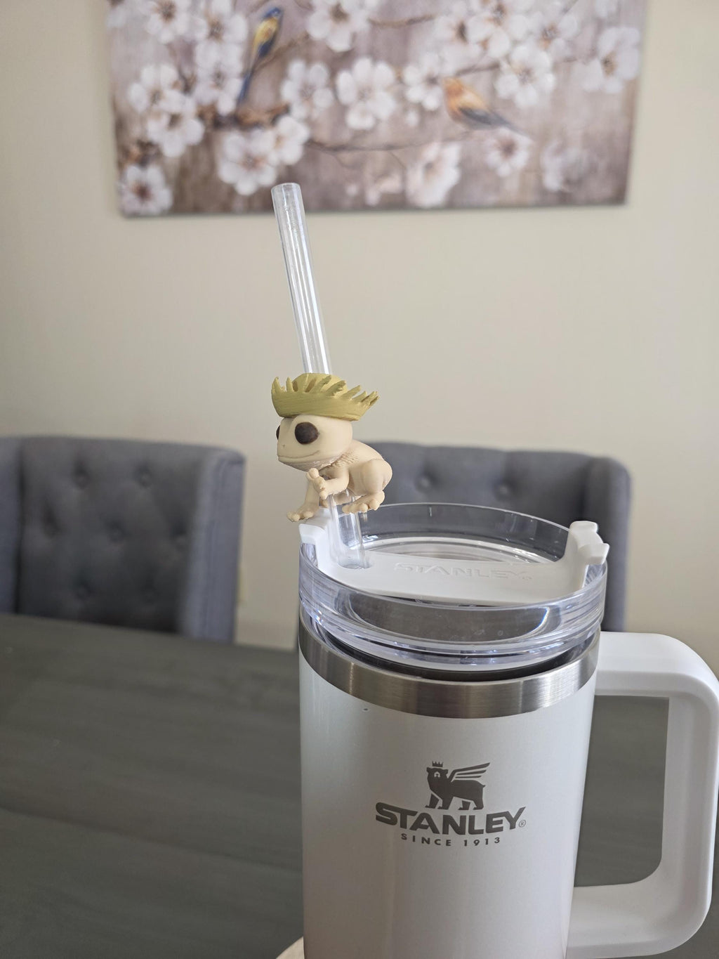 Puerto Rico Coquí with Pava 3D Straw Topper