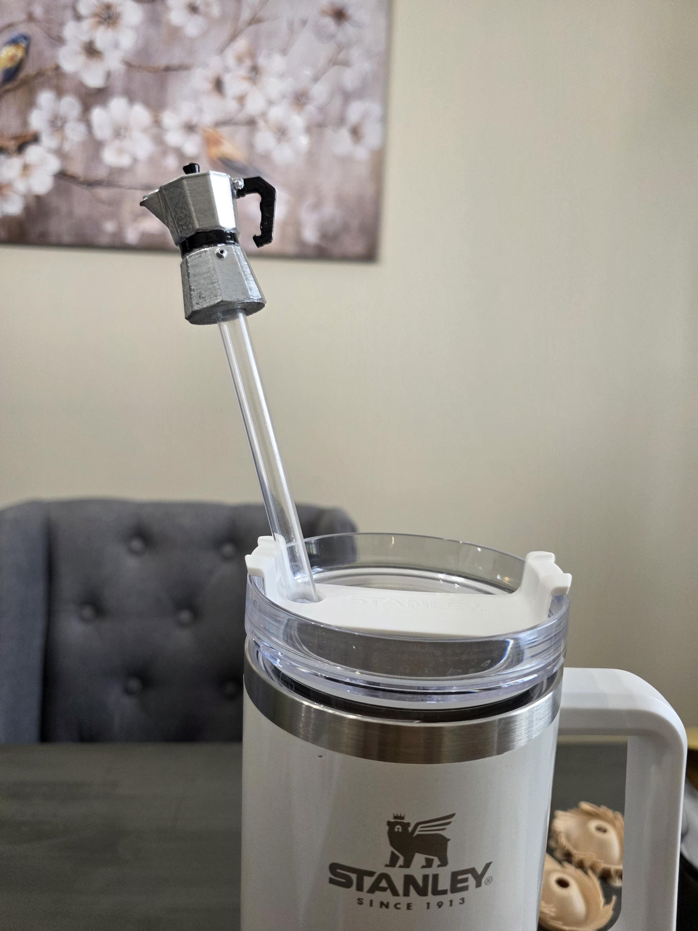 Puerto Rico Greca 3D Straw Topper