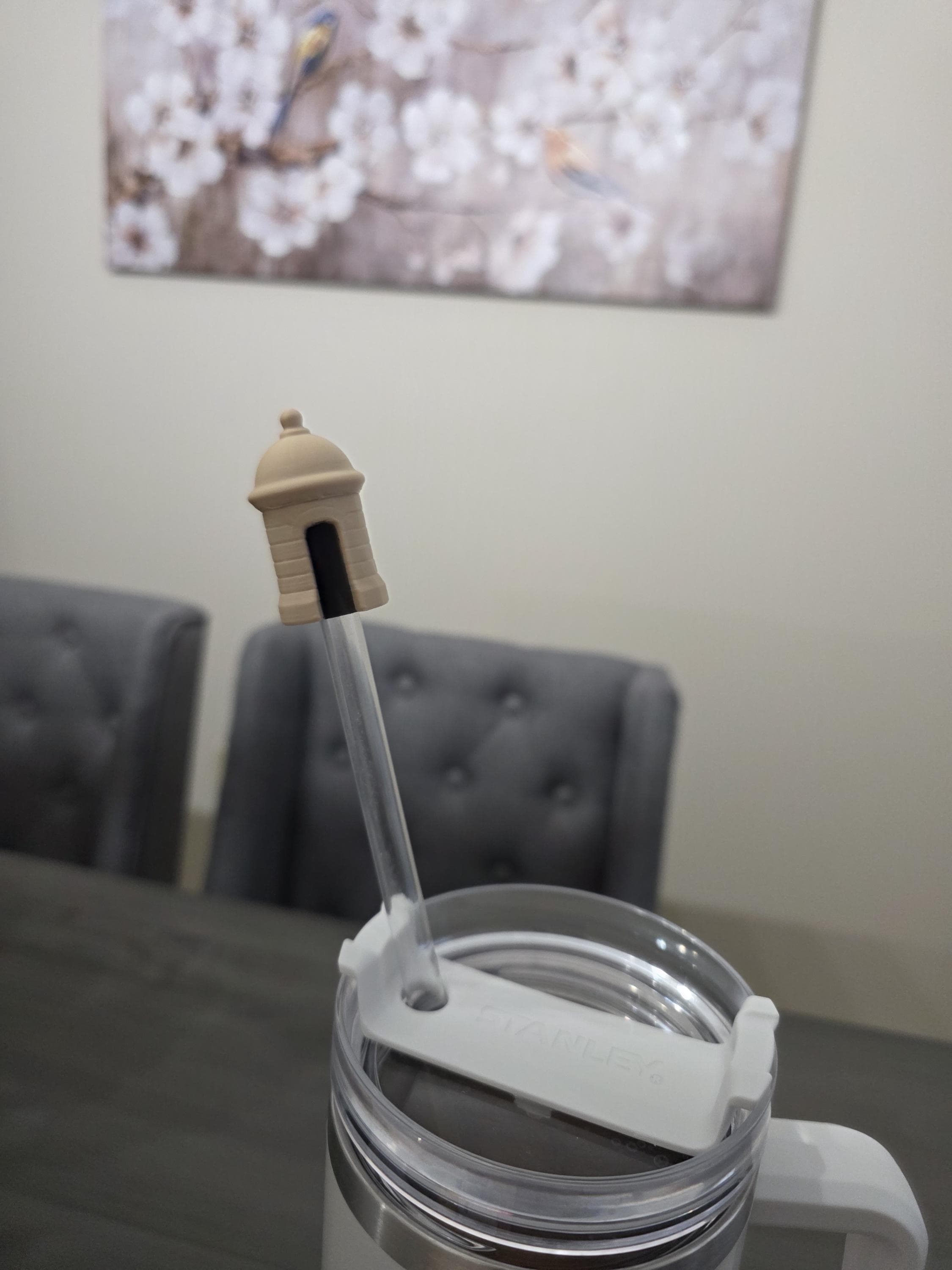 Puerto Rico Garita El Morro Straw 3D Topper