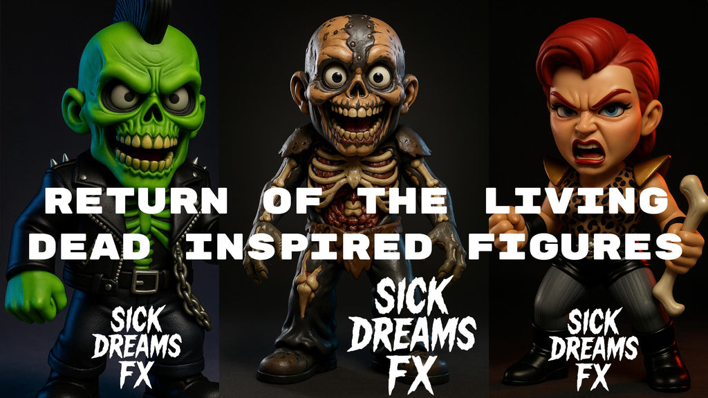 Return Of The Living Dead - Return Of The Living Zombies: Series 1 - 3 Pack Zombie Inspired Horror Toy Figure DIY Blank