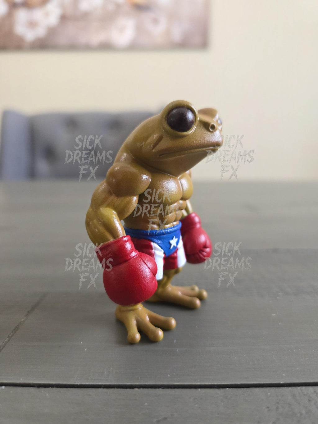 Coquí Boxeador | 3.15” Puerto Rican Boxer Figurine | ABS Resin Hand-Painted Collectible | Tito Trinidad Tribute | Bad Bunny Sapo Concho