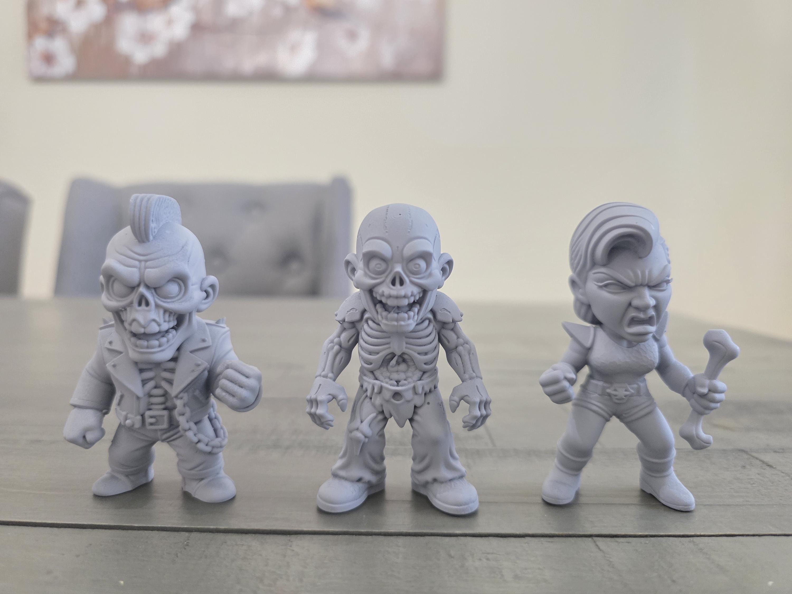 Return Of The Living Dead - Return Of The Living Zombies: Series 1 - 3 Pack Zombie Inspired Horror Toy Figure DIY Blank