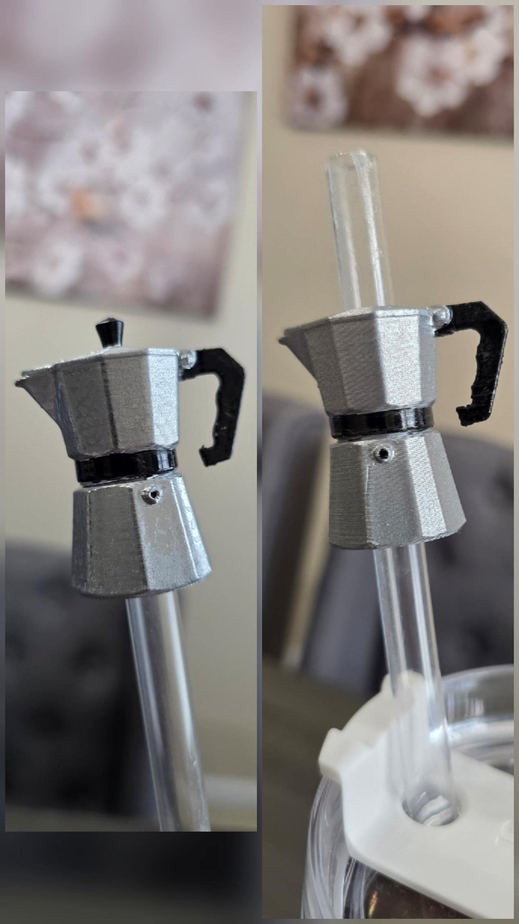 Puerto Rico Greca 3D Straw Topper