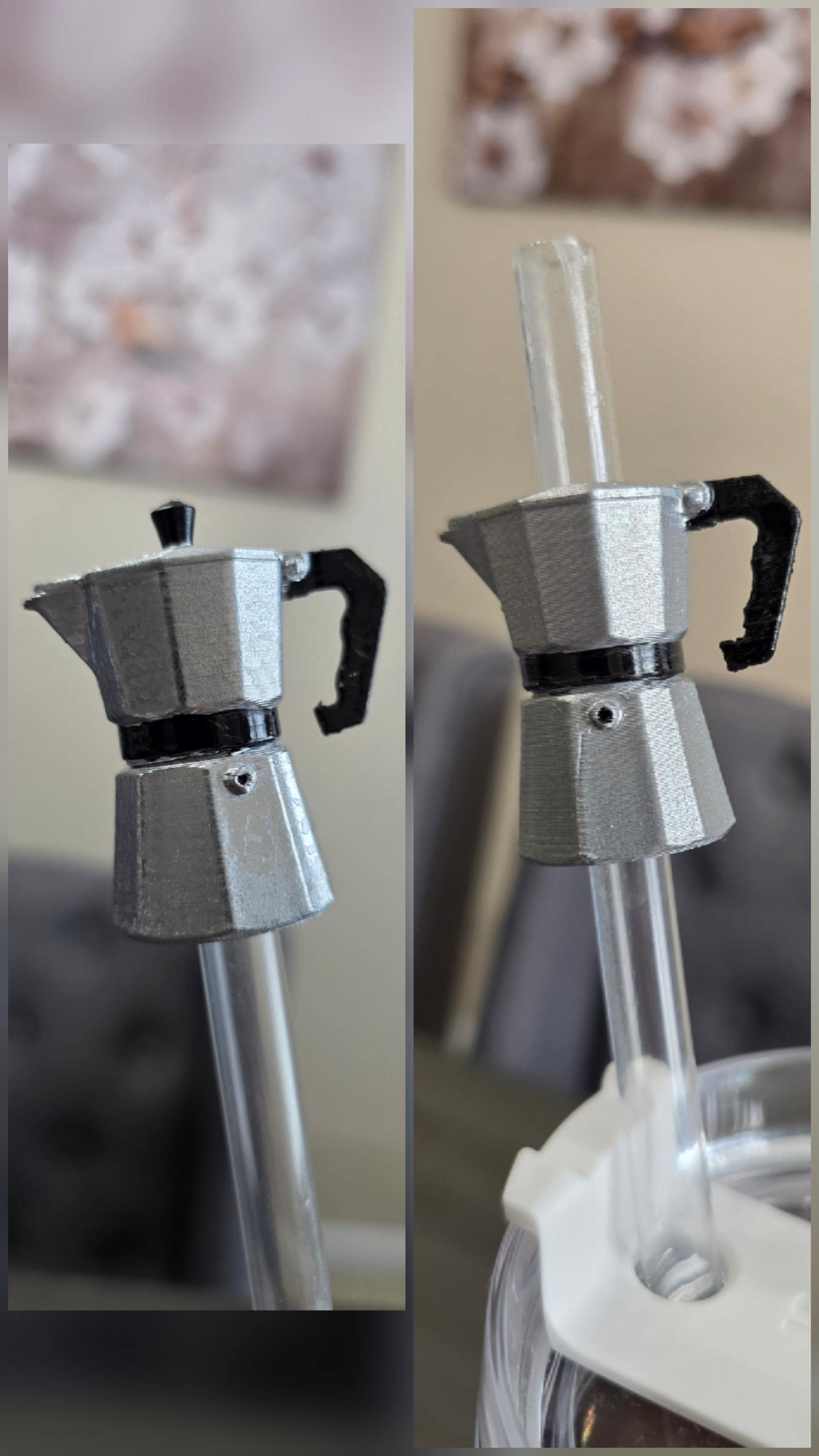 Puerto Rico Greca 3D Straw Topper