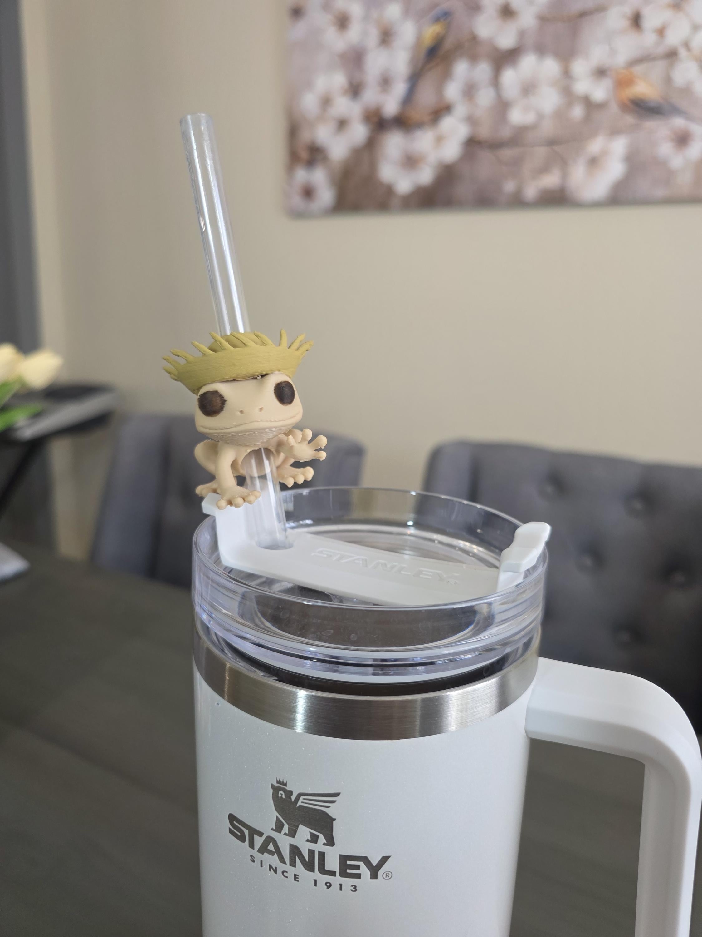 Puerto Rico Coquí with Pava 3D Straw Topper
