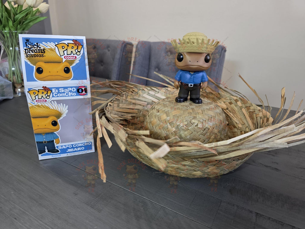 Sapo Concho Jibaro La Residencia Puerto Rico Custom Funko POP! Collectible Figure | 5 Inch ABS Resin | Limited Edition Handmade Toy