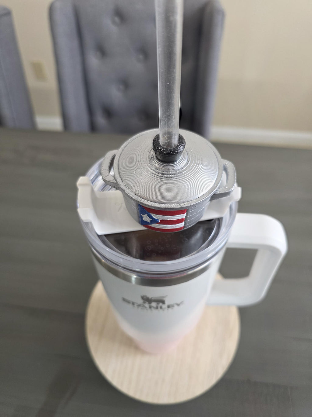 Puerto Rico Caldero 3D Straw Toppers