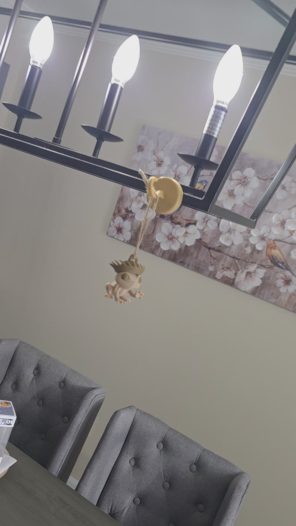 Puerto Rico Coquí with Brown Pava 3D Ornament